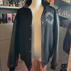 Saturdays New York City Black and White Varsity Jacket